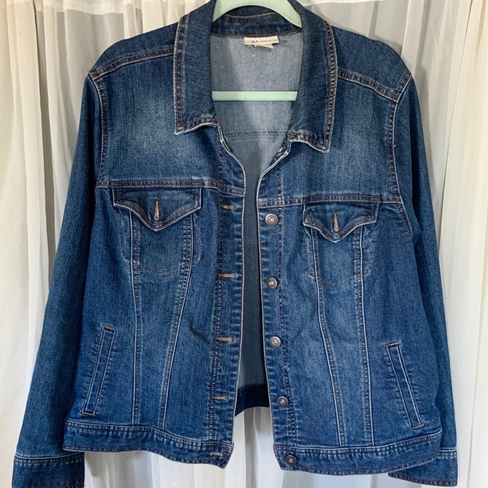 Style & Co Denim Jacket Plus Size